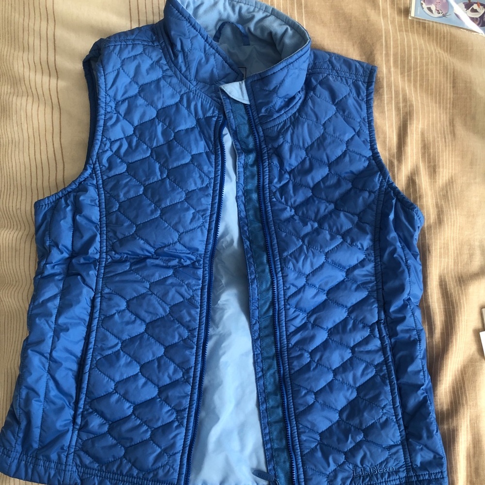 l.l. bean blue vest